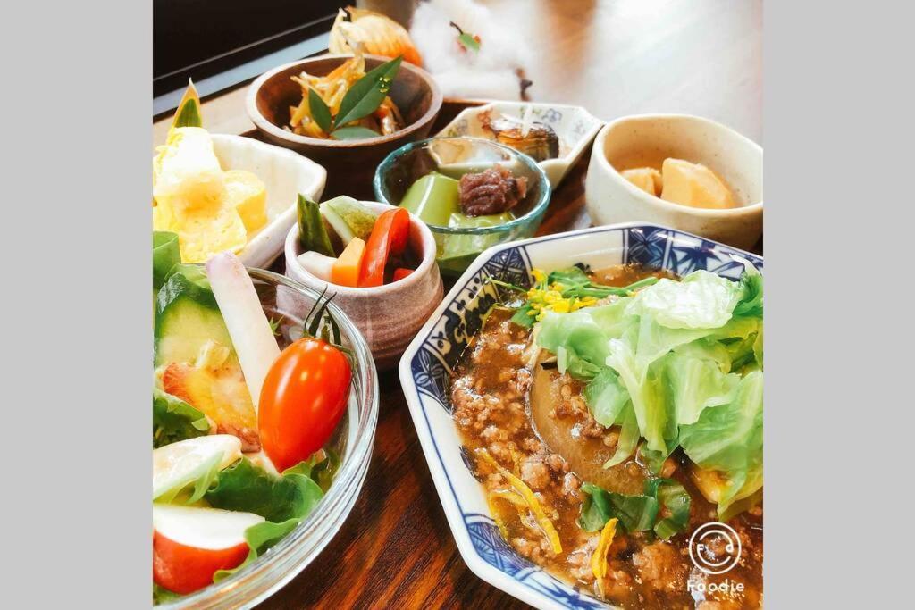 ゲストハウス+カフェわ　１日１組限定！ 築１００年の農家の古民家で宿泊体験、薪でお風呂沸かせます。焚き火もできます。 Kannami ภายนอก รูปภาพ